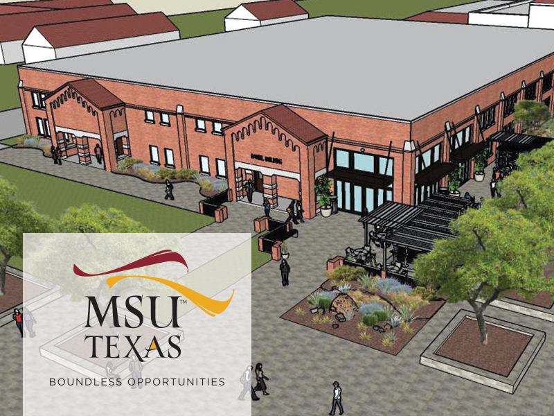 Depiction of proposed student activity center