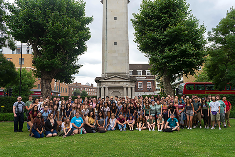 Study Abroad group picture in London