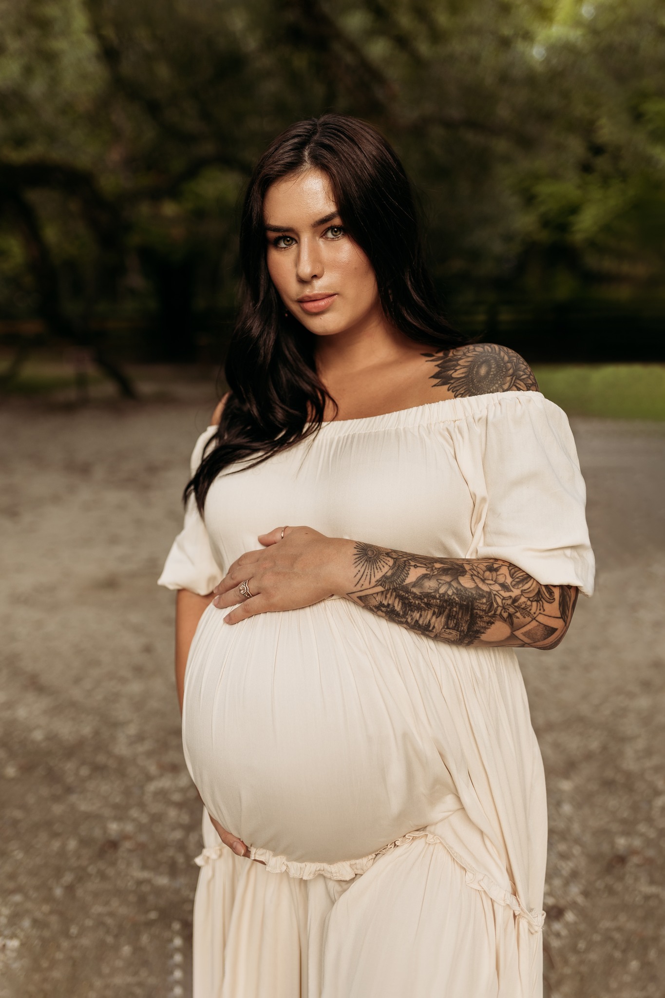 Bethany Russell while pregnant in early Fall 2023