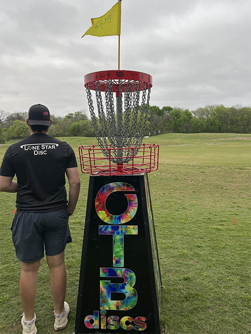 MSU Disc Golf Team volunteered at the pro disc tour event in Austin in March