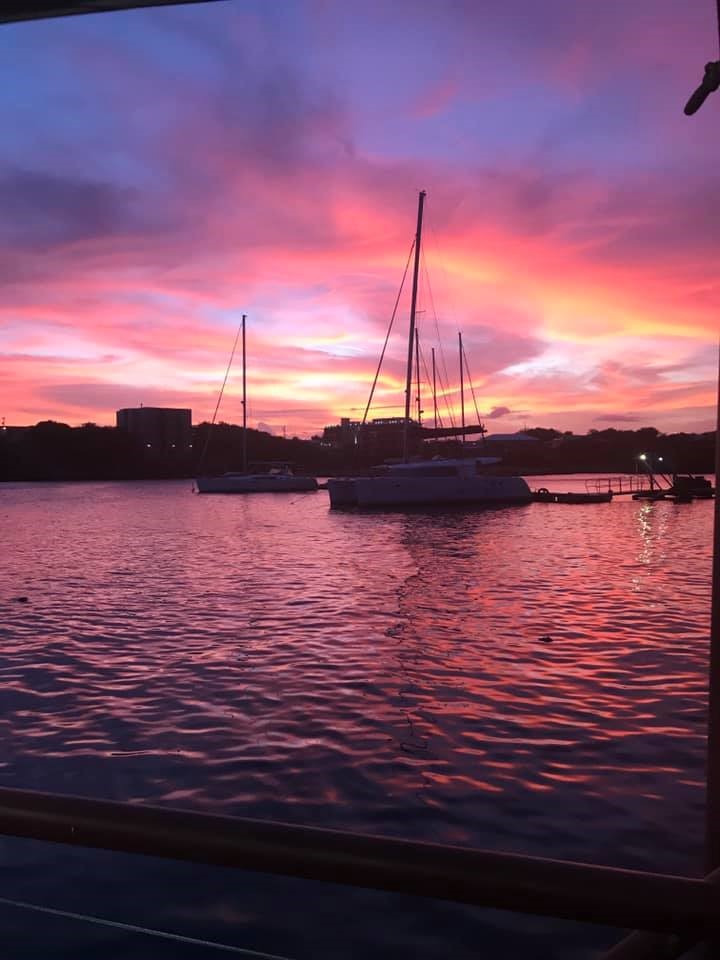 Andrew Wolf captured this view of the sunset in Grenada.