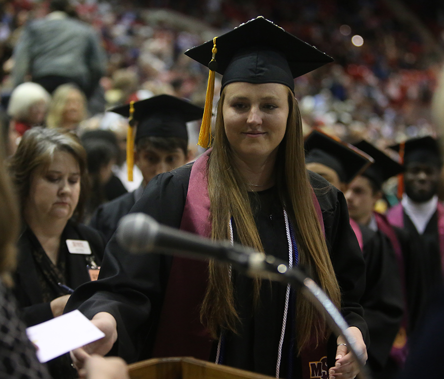 Sarah Stewart at Fall 2019 commencement