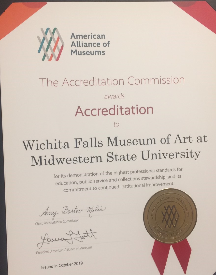 WFMA accredidation certificate