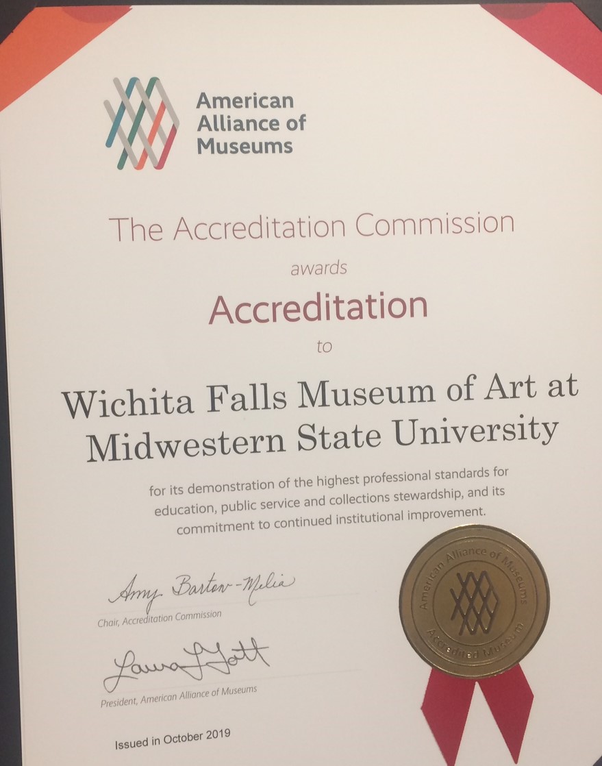 Wichita Falls Museum of Art awarded accreditation from the American  Alliance of Museums