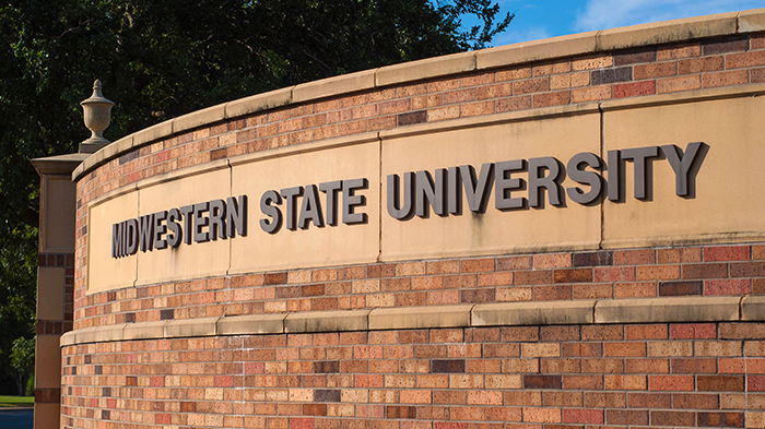 Midwestern State University sign