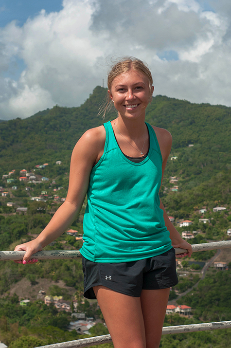 Brooke Schreiber enjoying 2019 Study Abroad in Grenada