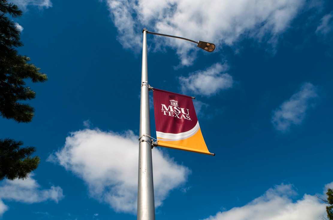 MSU Texas flagpole
