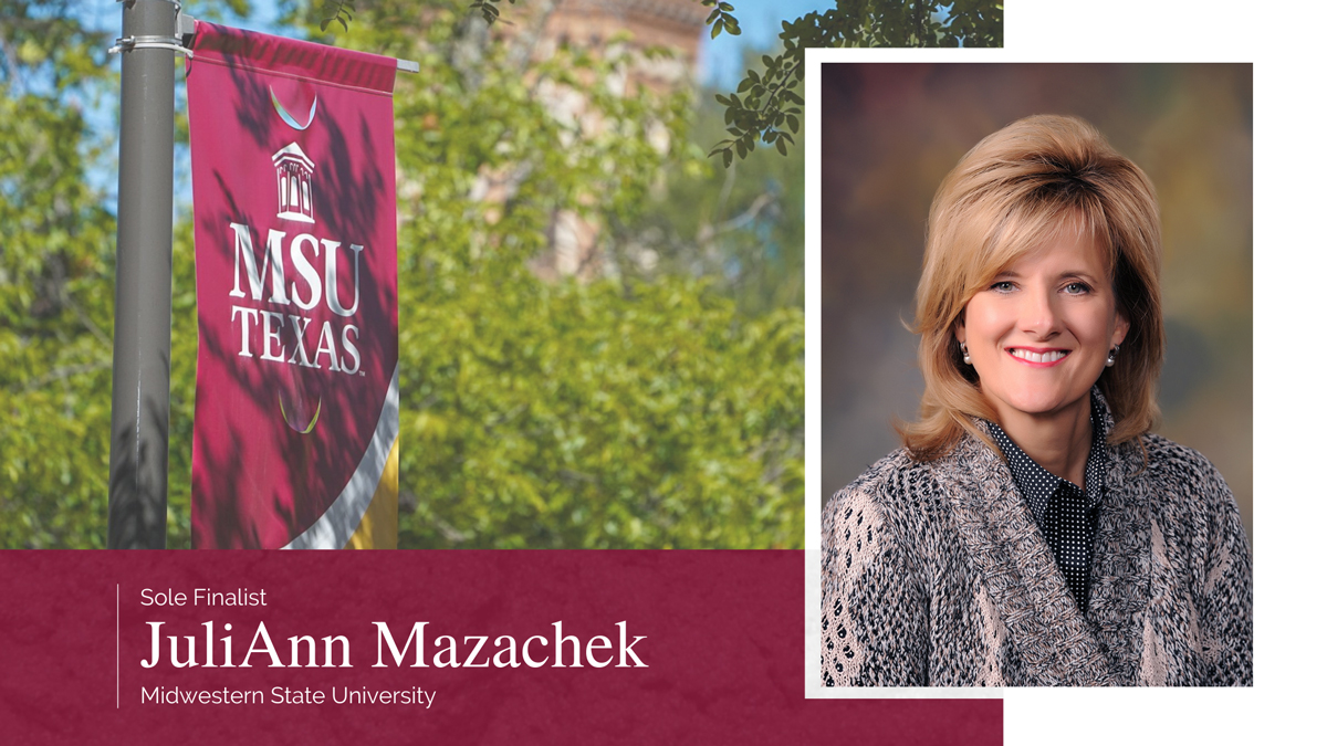 JuliAnn Mazachek Named Sole Finalist For President Of Midwestern State 