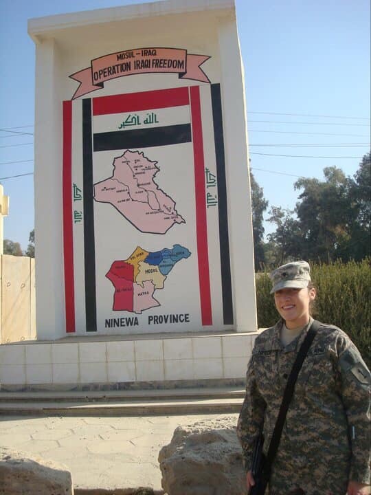 Brandi Morales in Iraq