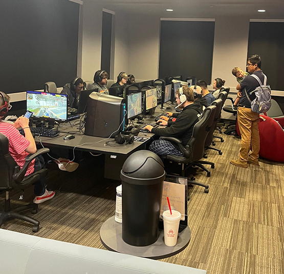 Esports lounge during a competition