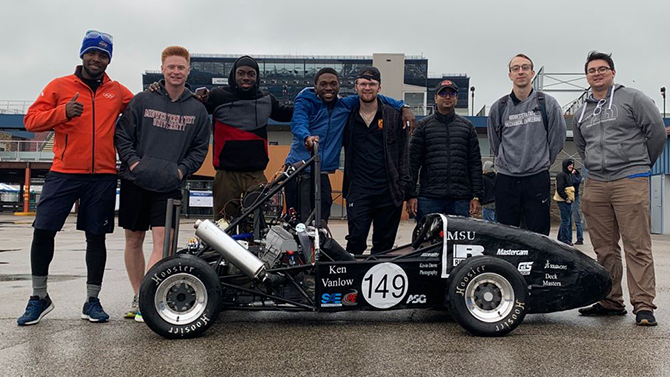 MSU Texas FSAE at first national contest