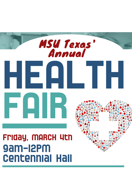 Details on flyer for health fair