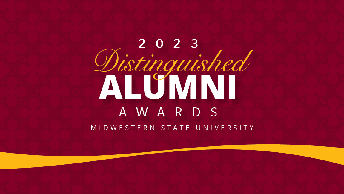 Distinguished Alumni poster maroon and gold