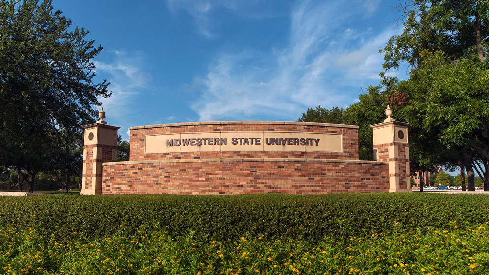 Midwestern State University sign