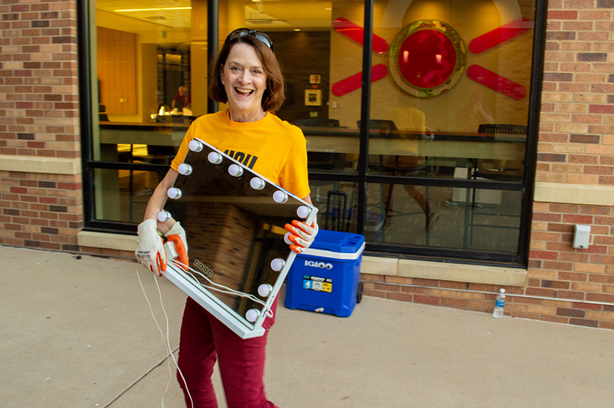 MSU Texas President Stacia Haynie at Mustangs Move-In