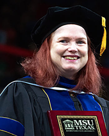 Kirsten Lodge was winner of the Hardin Professor Award