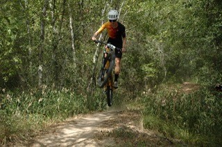 MSU cyclist goes through woods