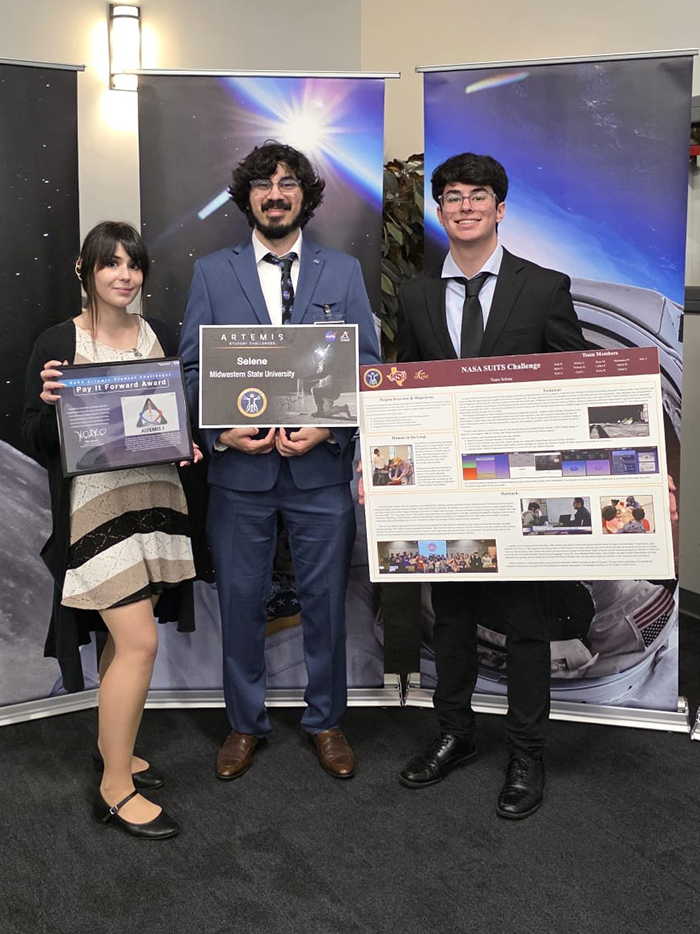 Ethan honored with two Team Selene members