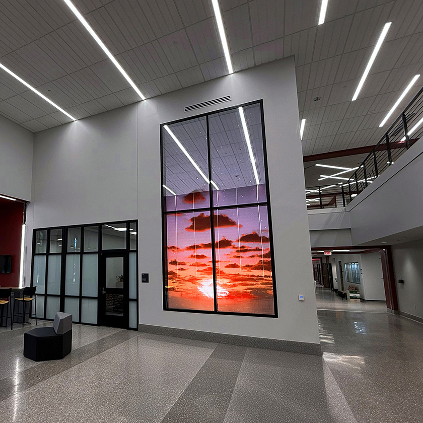 LOCUS art piece which depicts the weather at Sheppard Air Force Base