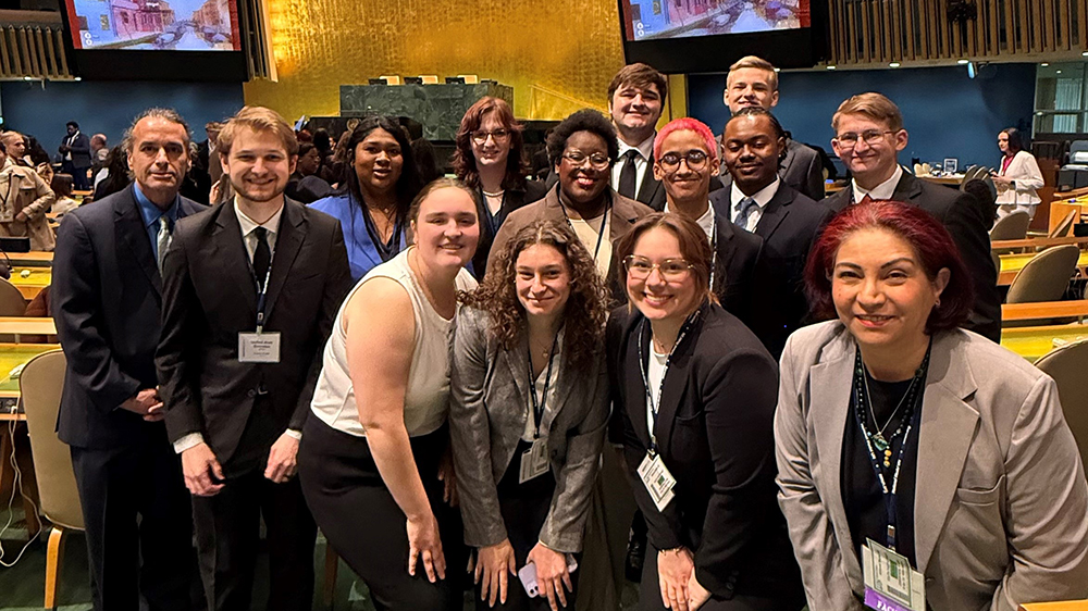 MSU Texas MUN group in New York