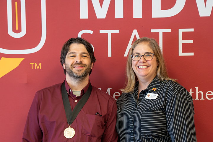 Chancellor Awards as Jason Bly accepts honor from TTU System Chancellor Brandon Creighton