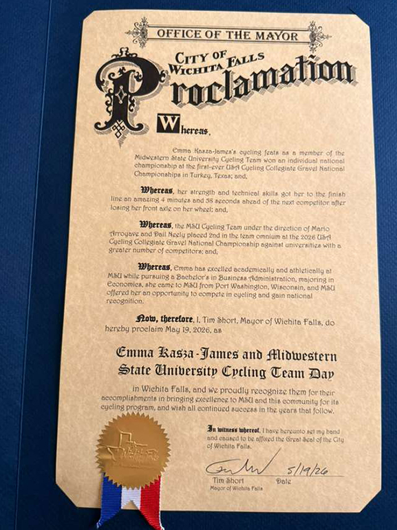 Official Proclamation by City of Wichita Falls