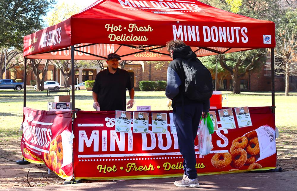 Morrell enjoyed the chance for one of his first campus events, the Commuter Carnival at MSU