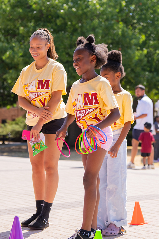Youngsters enjoy games at MSU Texas on Family Weekend