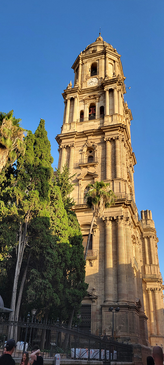 Catherdral tower in Málaga 
