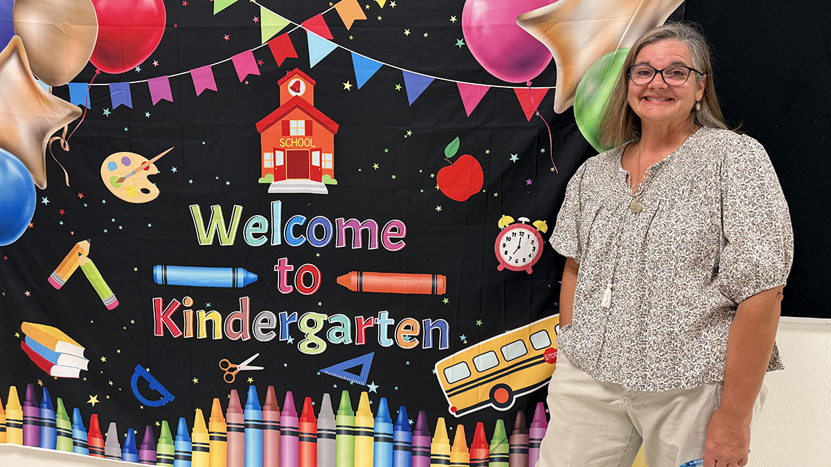 Jeannette Page teaching her class at Lake Dallas