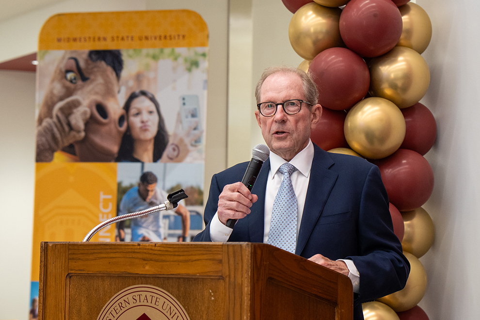 Jesse Rogers speak at the Legacy Walk celebration in 2026