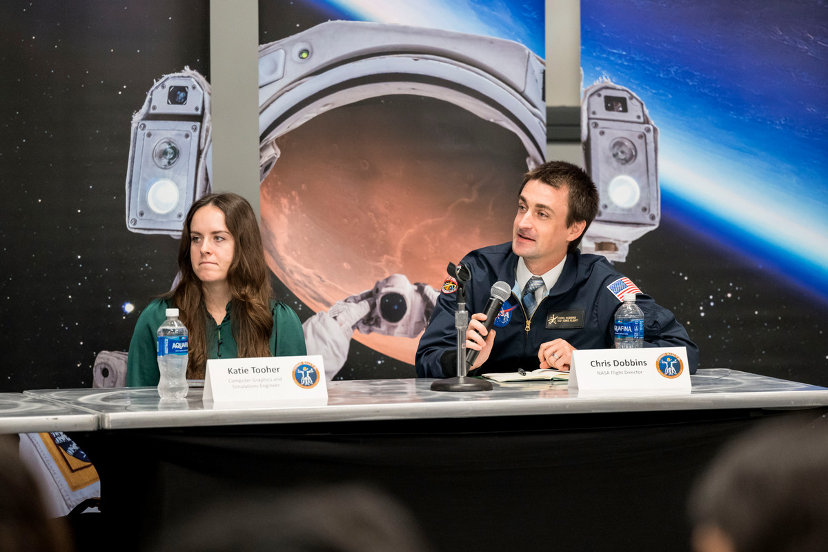 Panel asks Team Selene about their project in May 2026